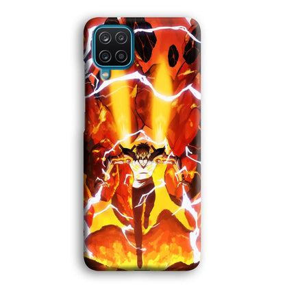 One Punch Man Genos Red Flaming Soil Samsung Galaxy A12 Case-Oxvistore