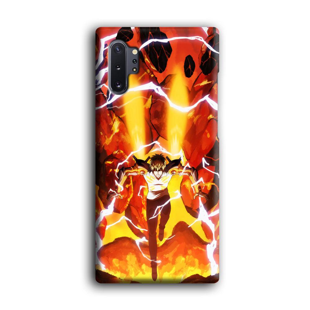 One Punch Man Genos Red Flaming Soil Samsung Galaxy Note 10 Plus Case-Oxvistore