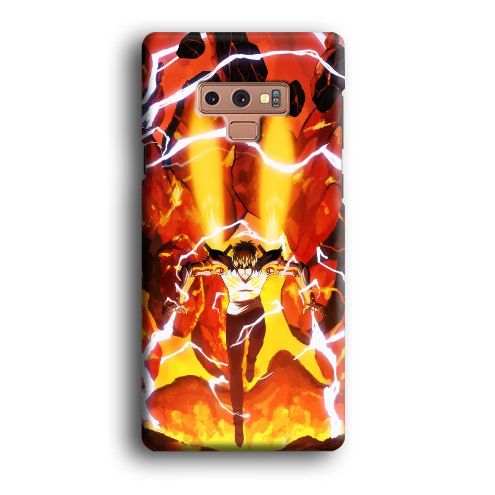 One Punch Man Genos Red Flaming Soil Samsung Galaxy Note 9 Case-Oxvistore