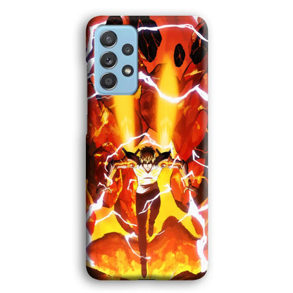 One Punch Man Genos Red Flaming Soil Samsung Galaxy A52 Case-Oxvistore