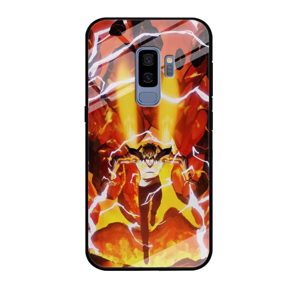 One Punch Man Genos Red Flaming Soil Samsung Galaxy S9 Plus Case-Oxvistore