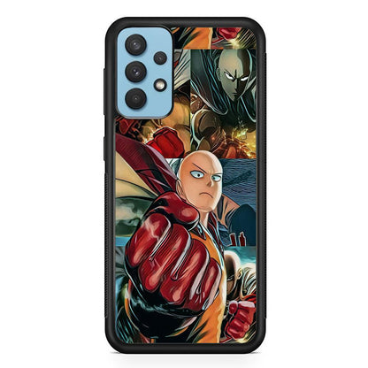 One Punch Man No Time to Smile Samsung Galaxy A32 Case-Oxvistore