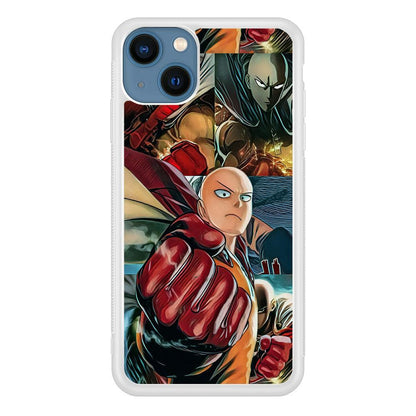 One Punch Man No Time to Smile iPhone 14 Plus Case-Oxvistore