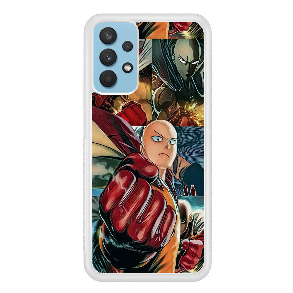 One Punch Man No Time to Smile Samsung Galaxy A32 Case-Oxvistore