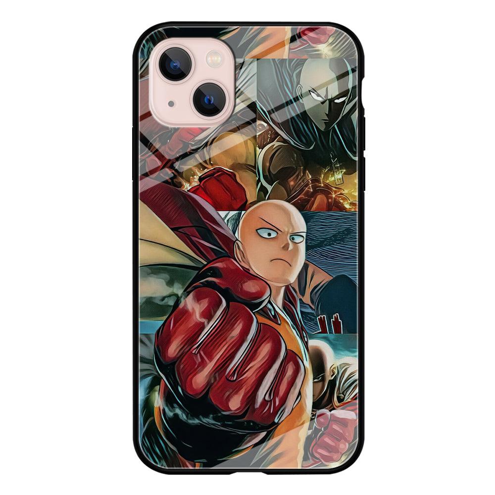 One Punch Man No Time to Smile iPhone 14 Plus Case-Oxvistore