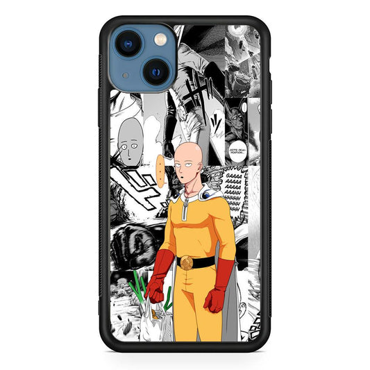 One Punch Man Time for Discount iPhone 15 Plus Case-Rubber White (2D Case)-Oxvistore