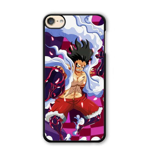 One Piece Luffy Gear 4 iPod Touch 6 Case-Plastic White (2D Case)-Oxvistore