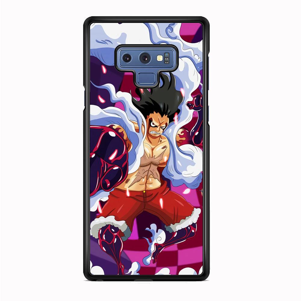 One Piece Luffy Gear 4 Samsung Galaxy Note 9 Case-Rubber White (2D Case)-Oxvistore