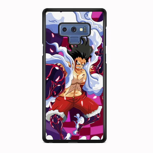 One Piece Luffy Gear 4 Samsung Galaxy Note 9 Case-Rubber White (2D Case)-Oxvistore