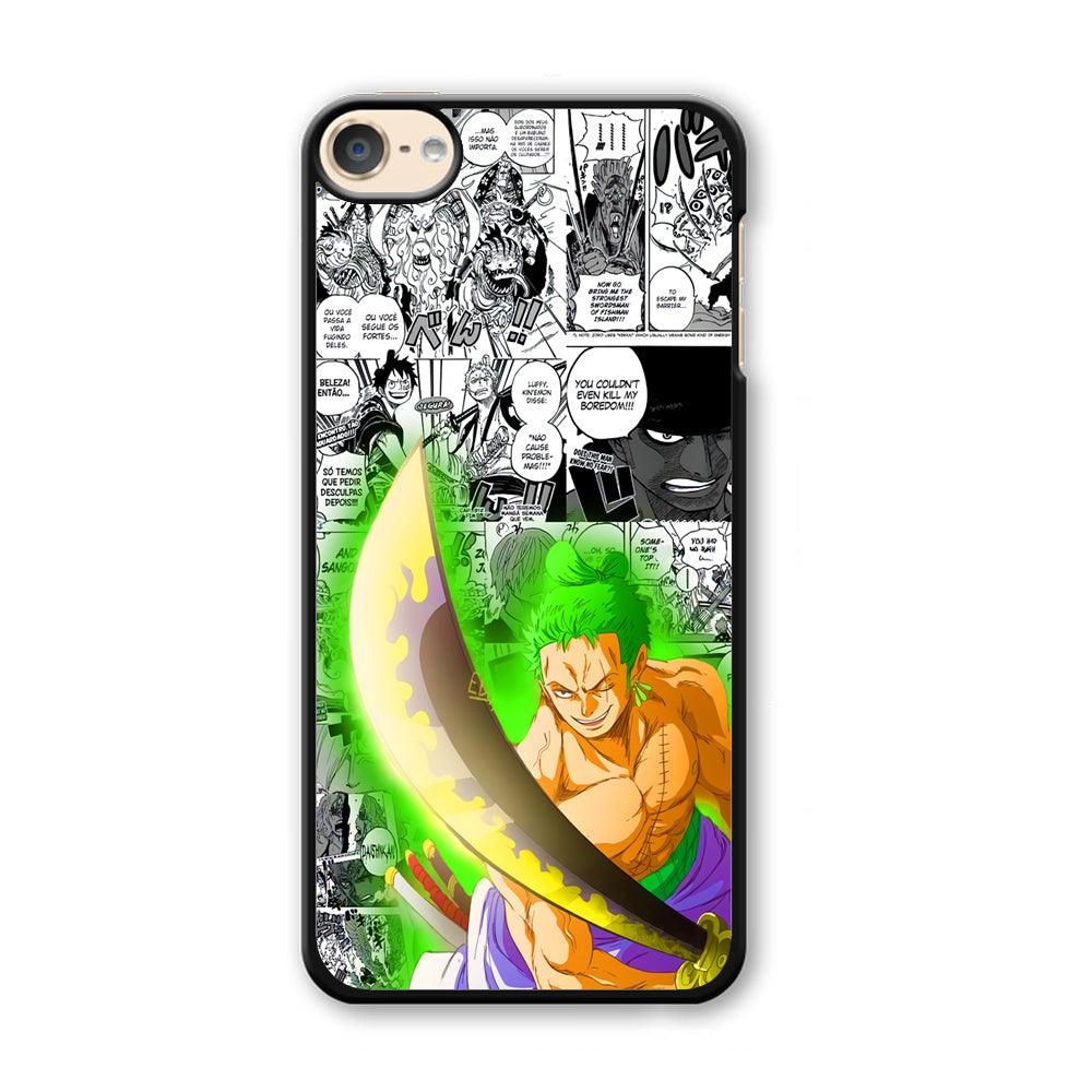 One Piece Zoro wit Enma iPod Touch 6 Case-Plastic Black (2D Case)-Oxvistore
