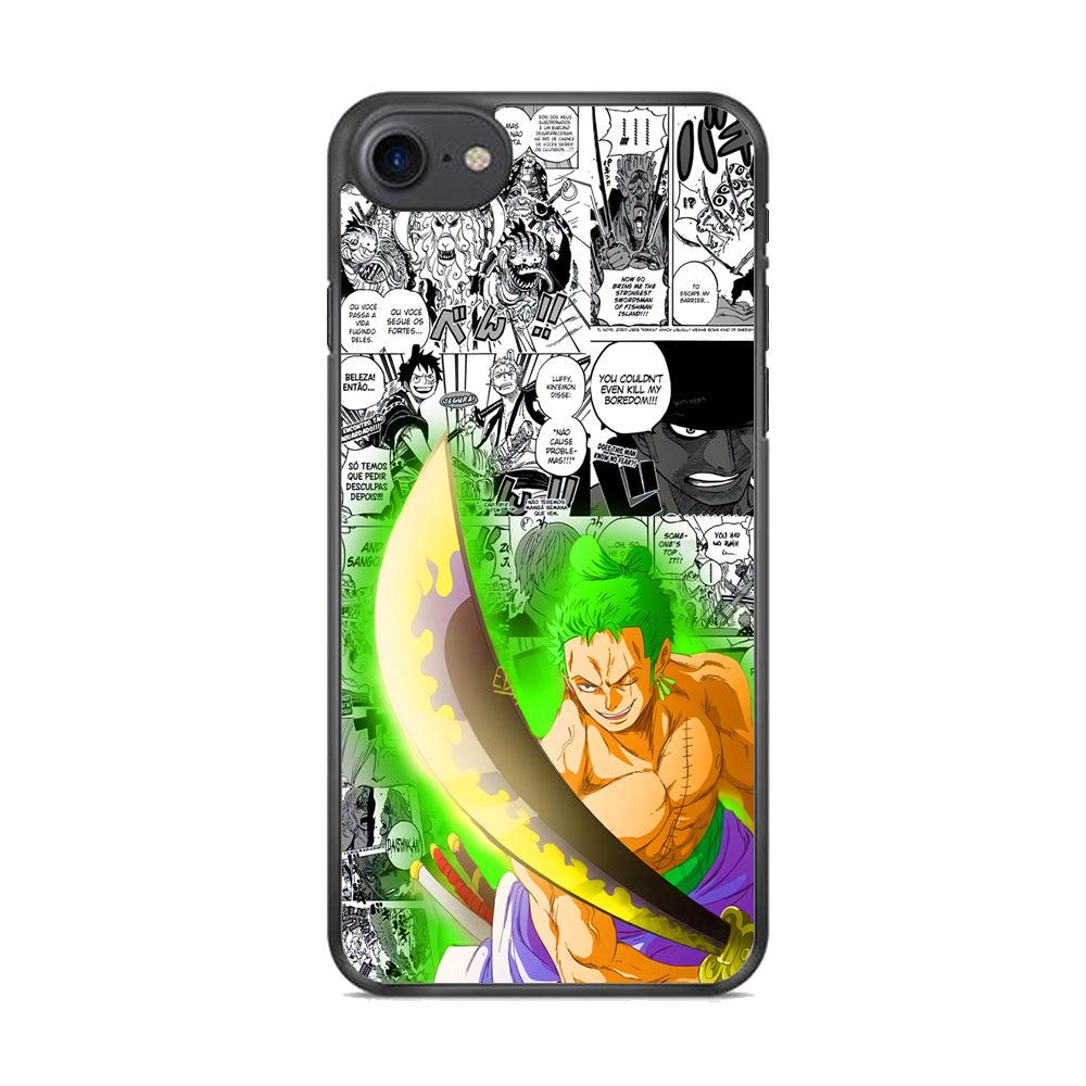One Piece Zoro wit Enma iPhone 7 Case-Rubber Black (2D Case)-Oxvistore