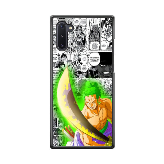 One Piece Zoro wit Enma Samsung Galaxy Note 10 Case-Rubber Black (2D Case)-Oxvistore