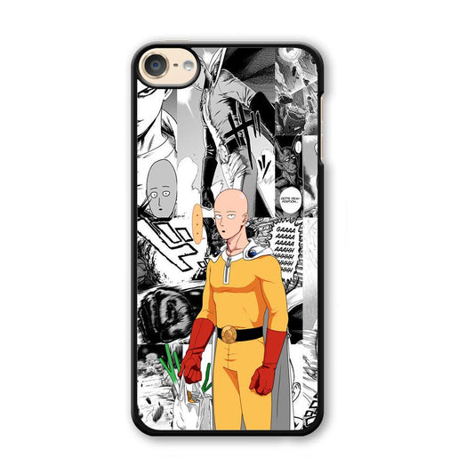One Punch Man Time for Discount iPod Touch 6 Case-Plastic Black (2D Case)-Oxvistore