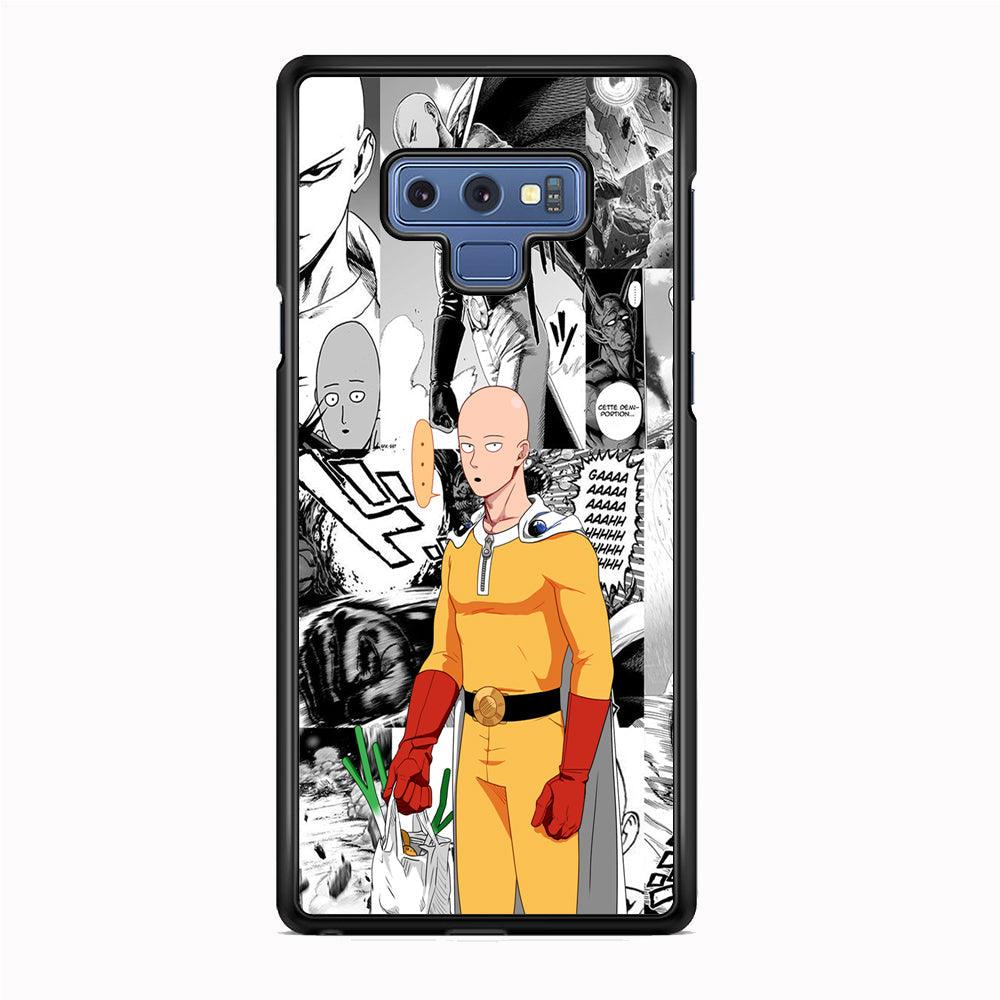 One Punch Man Time for Discount Samsung Galaxy Note 9 Case-Rubber White (2D Case)-Oxvistore