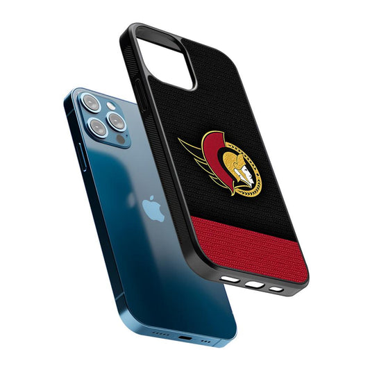 Ottawa Senators Pattern 2D Rubber Phone Case-Oxvistore