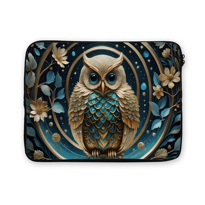 Owl Futuristic Art Laptop Sleeve Protective Cover