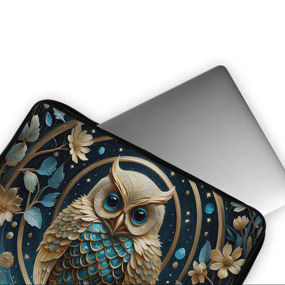 Owl Futuristic Art Laptop Sleeve Protective Cover