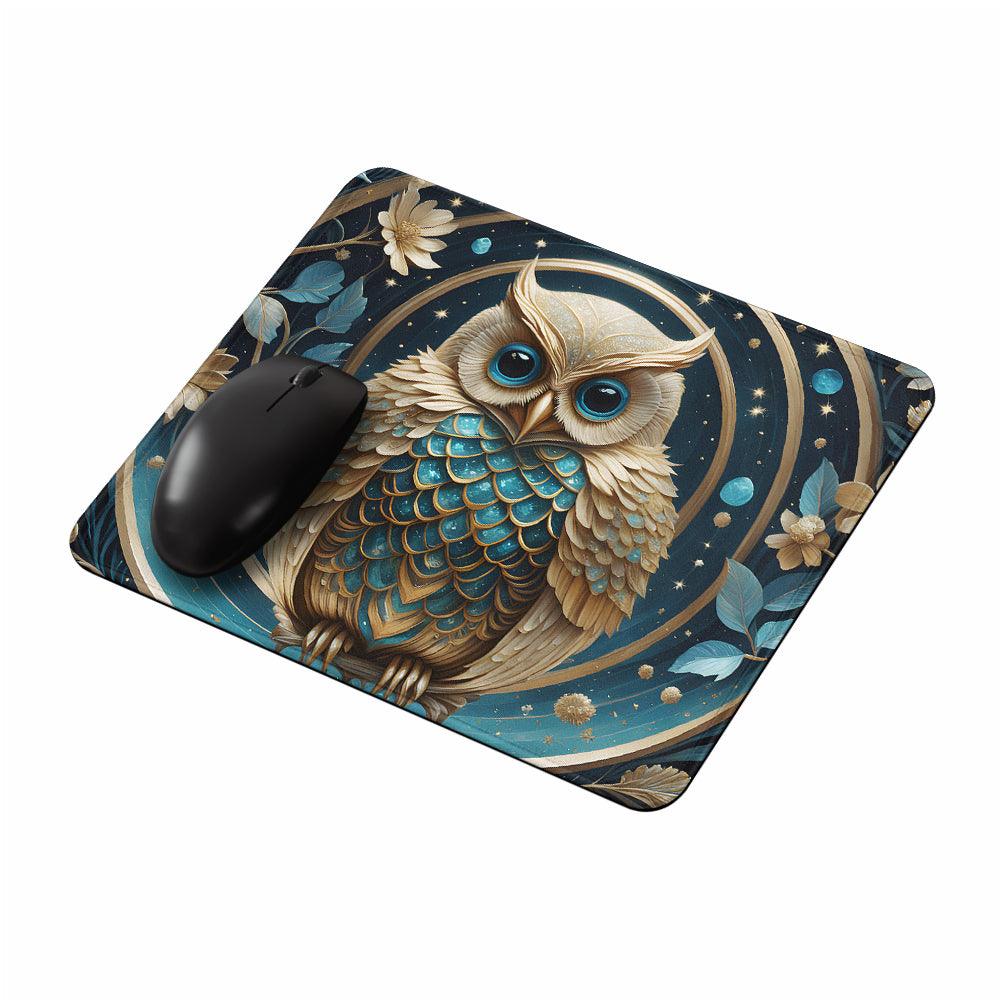 Owl Futuristic Art Mouse Pads-Oxvistore