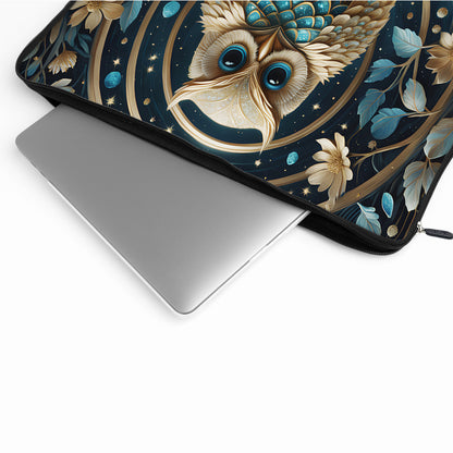 Owl Futuristic Art Laptop Sleeve Protective Cover