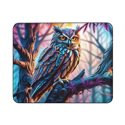 Owl Sitting On Branch Mouse Pads-18x21 CM-Oxvistore