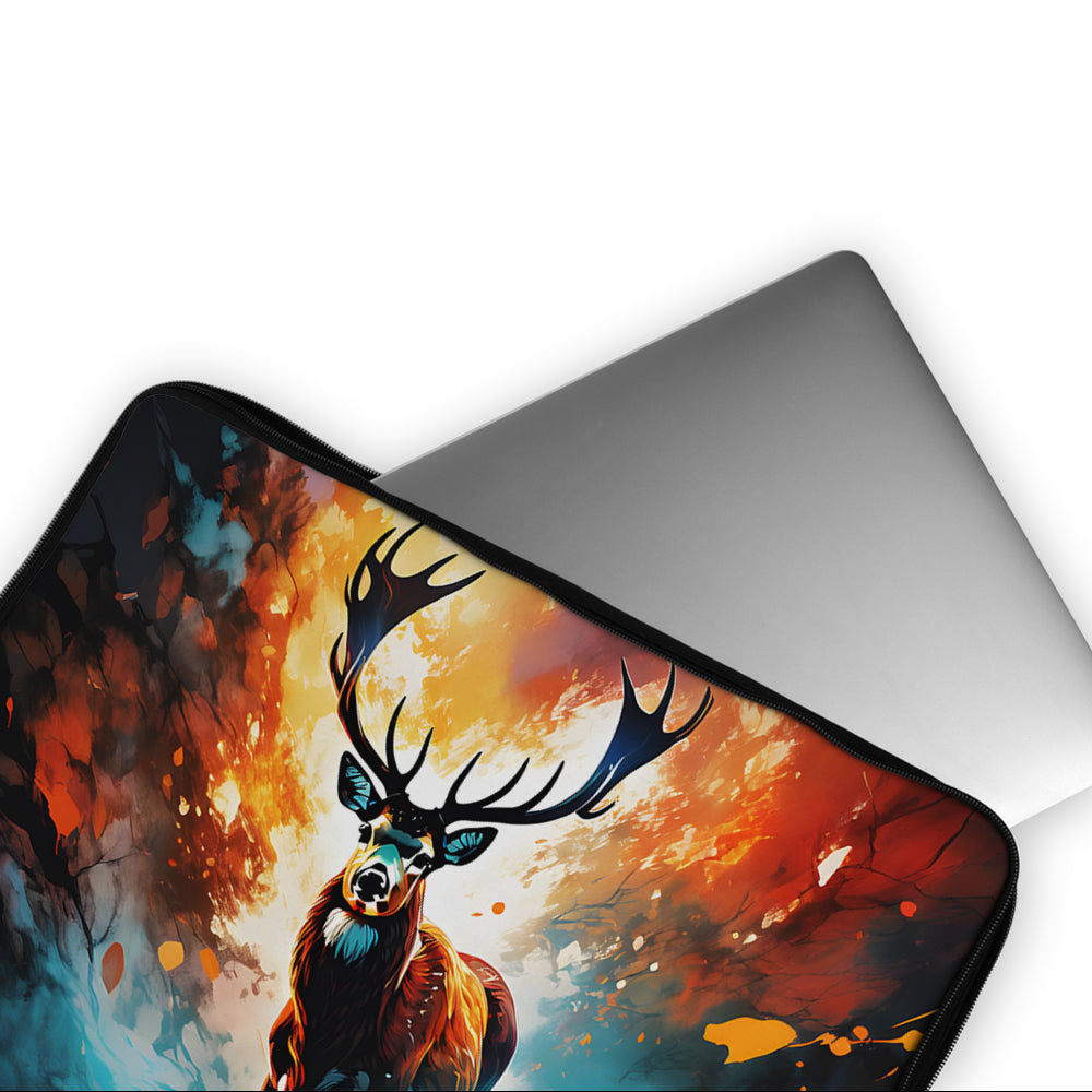 Painting Of A Deer Laptop Sleeve Protective Cover