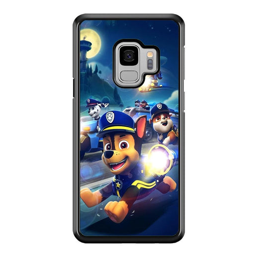 Paw Patrol Night on Duty Samsung Galaxy S9 Case-Oxvistore