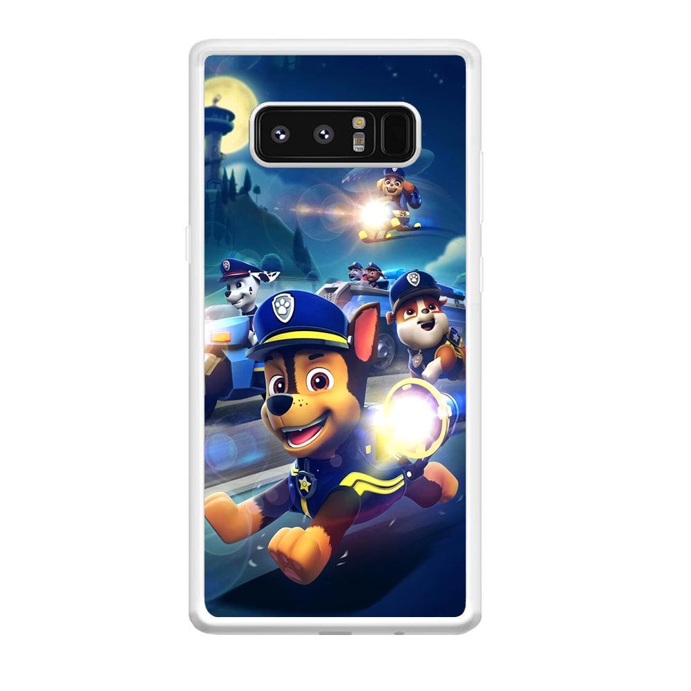 Paw Patrol Night on Duty Samsung Galaxy Note 8 Case-Oxvistore