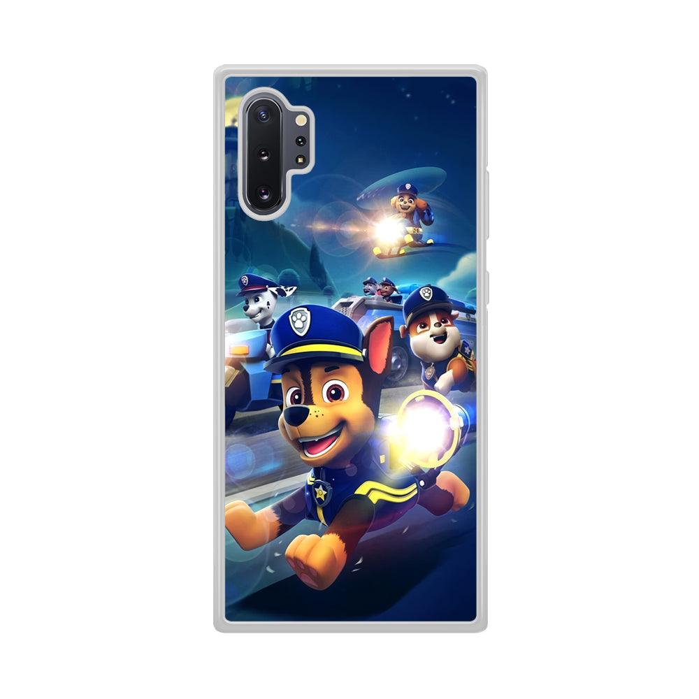 Paw Patrol Night on Duty Samsung Galaxy Note 10 Plus Case-Oxvistore