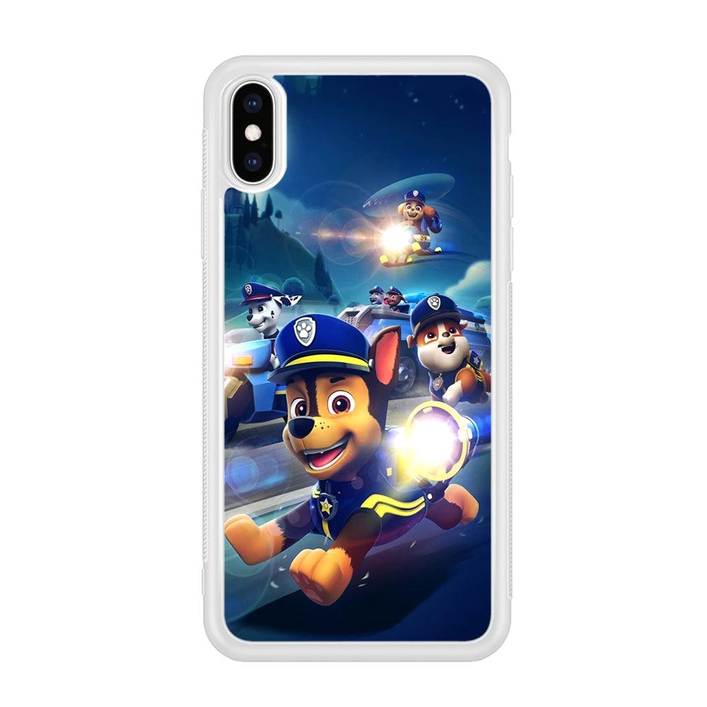 Paw Patrol Night on Duty iPhone Xs Max Case-Oxvistore