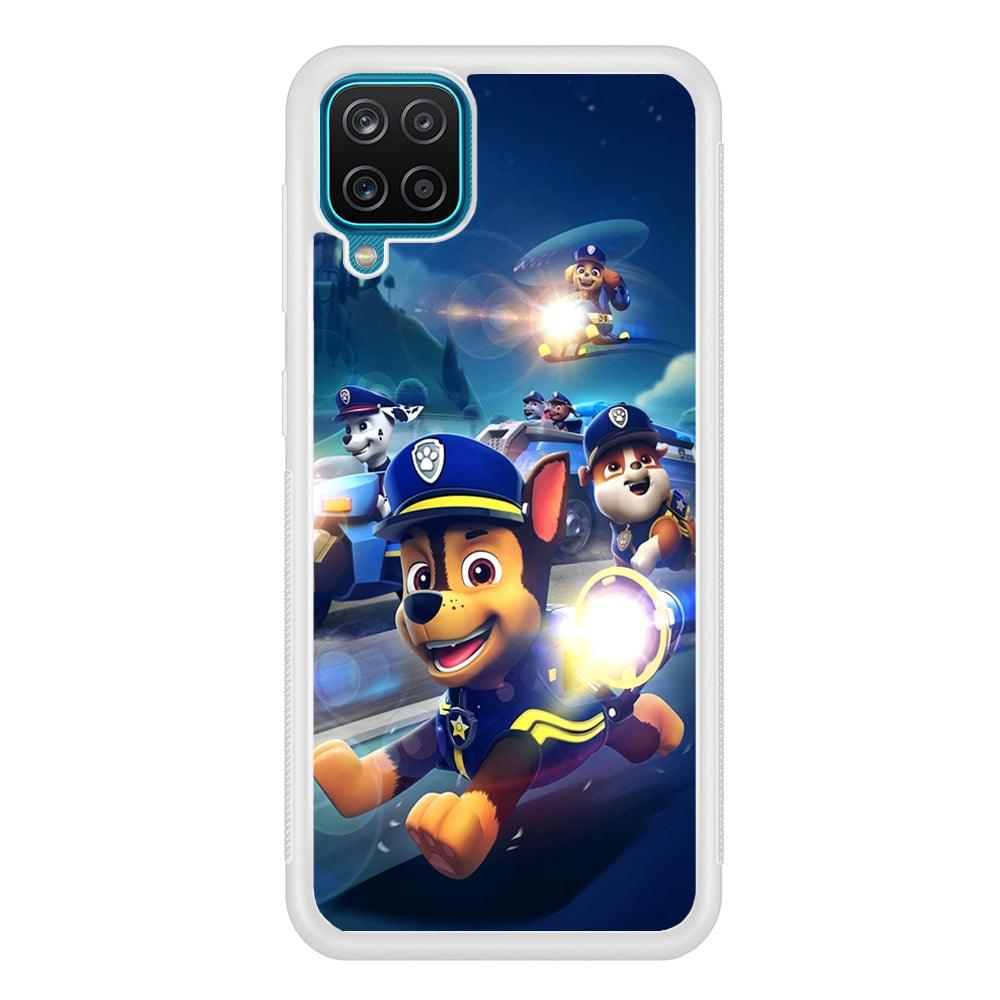 Paw Patrol Night on Duty Samsung Galaxy A12 Case-Oxvistore