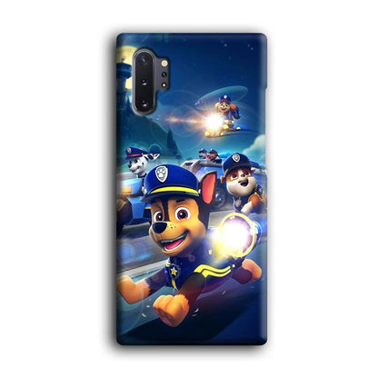 Paw Patrol Night on Duty Samsung Galaxy Note 10 Plus Case-Oxvistore