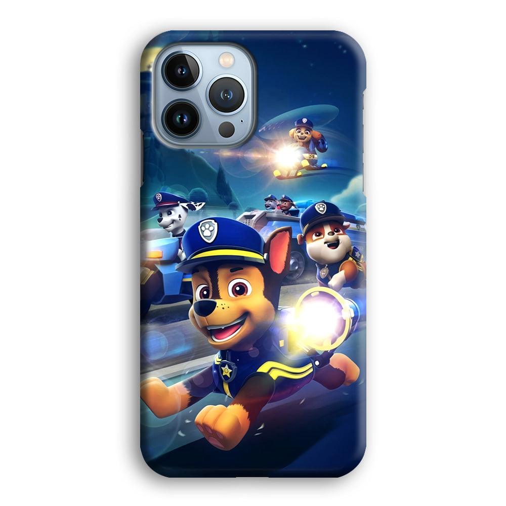 Paw Patrol Night on Duty iPhone 15 Pro Case-Oxvistore