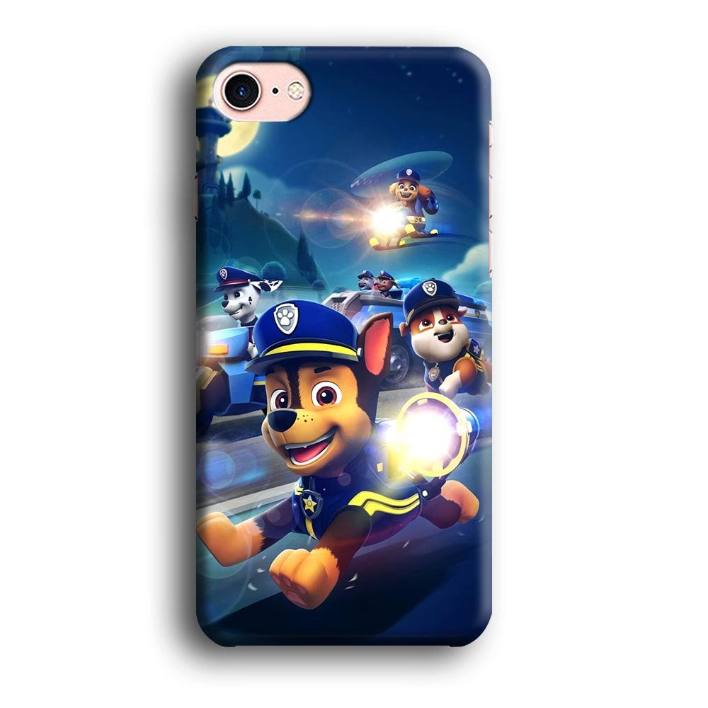 Paw Patrol Night on Duty iPhone 8 Case-Oxvistore