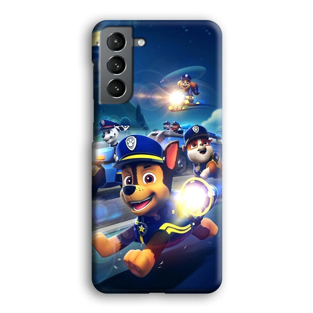 Paw Patrol Night on Duty Samsung Galaxy S21 Plus Case-Oxvistore