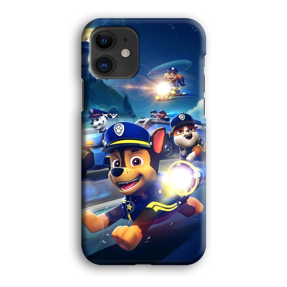 Paw Patrol Night on Duty iPhone 12 Case-Oxvistore