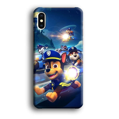 Paw Patrol Night on Duty iPhone Xs Max Case-Oxvistore