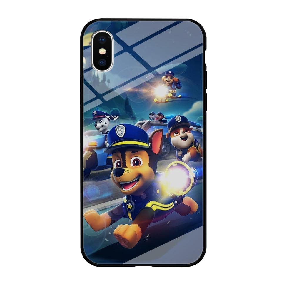 Paw Patrol Night on Duty iPhone Xs Max Case-Oxvistore