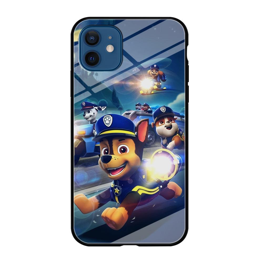 Paw Patrol Night on Duty iPhone 12 Case-Oxvistore