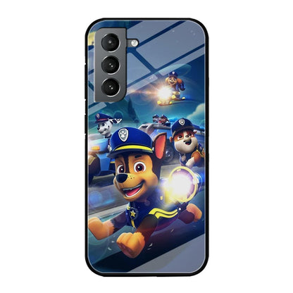 Paw Patrol Night on Duty Samsung Galaxy S21 Plus Case-Oxvistore