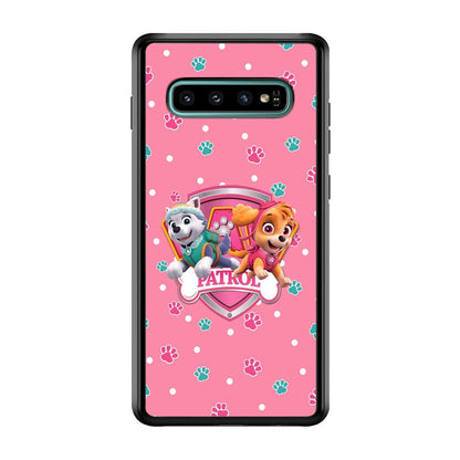 Paw Patrol Skye and Everest Pink Patroll Samsung Galaxy S10 Plus Case-Oxvistore