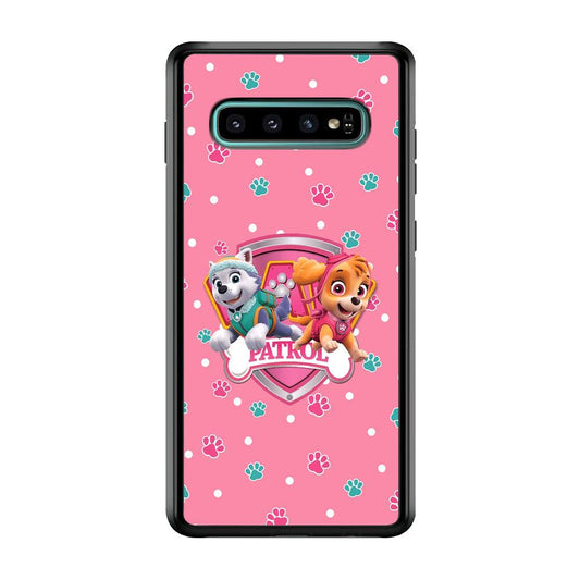 Paw Patrol Skye and Everest Pink Patroll Samsung Galaxy S10 Plus Case-Oxvistore