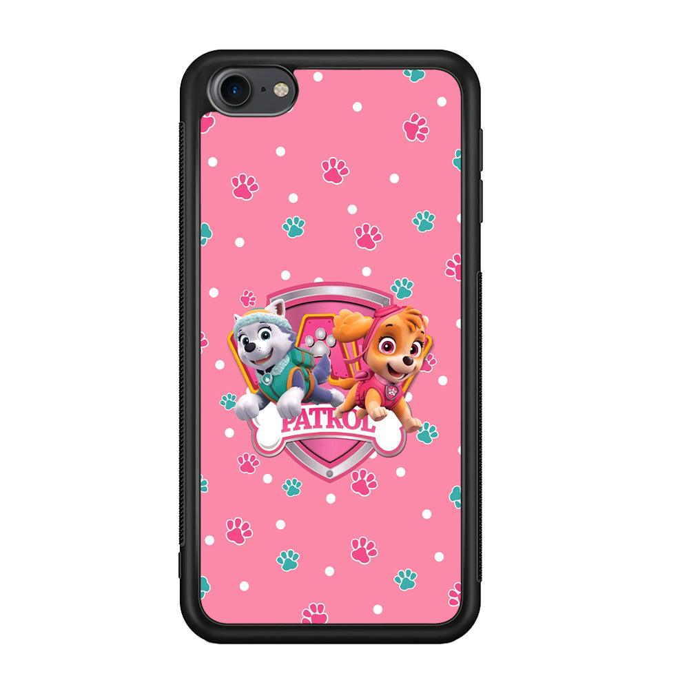 Paw Patrol Skye and Everest Pink Patroll iPod Touch 6 Case-Rubber Black (2D Case)-Oxvistore