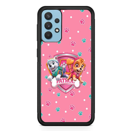 Paw Patrol Skye and Everest Pink Patroll Samsung Galaxy A32 Case-Oxvistore