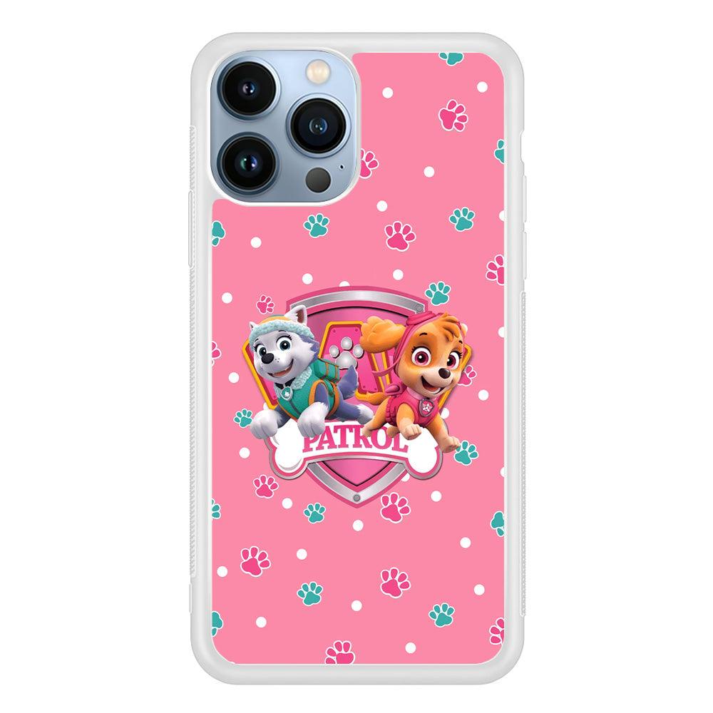 Paw Patrol Skye and Everest Pink Patroll iPhone 15 Pro Max Case-Oxvistore