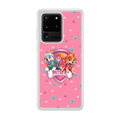 Paw Patrol Skye and Everest Pink Patroll Samsung Galaxy S20 Ultra Case-Oxvistore