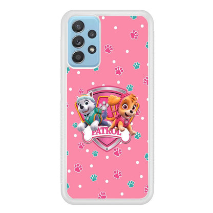 Paw Patrol Skye and Everest Pink Patroll Samsung Galaxy A52 Case-Oxvistore