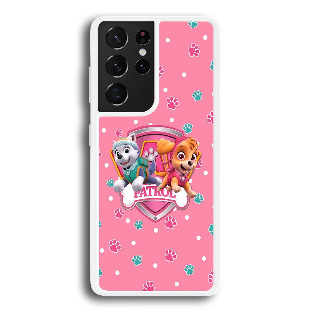 Paw Patrol Skye and Everest Pink Patroll Samsung Galaxy S21 Ultra Case-Oxvistore