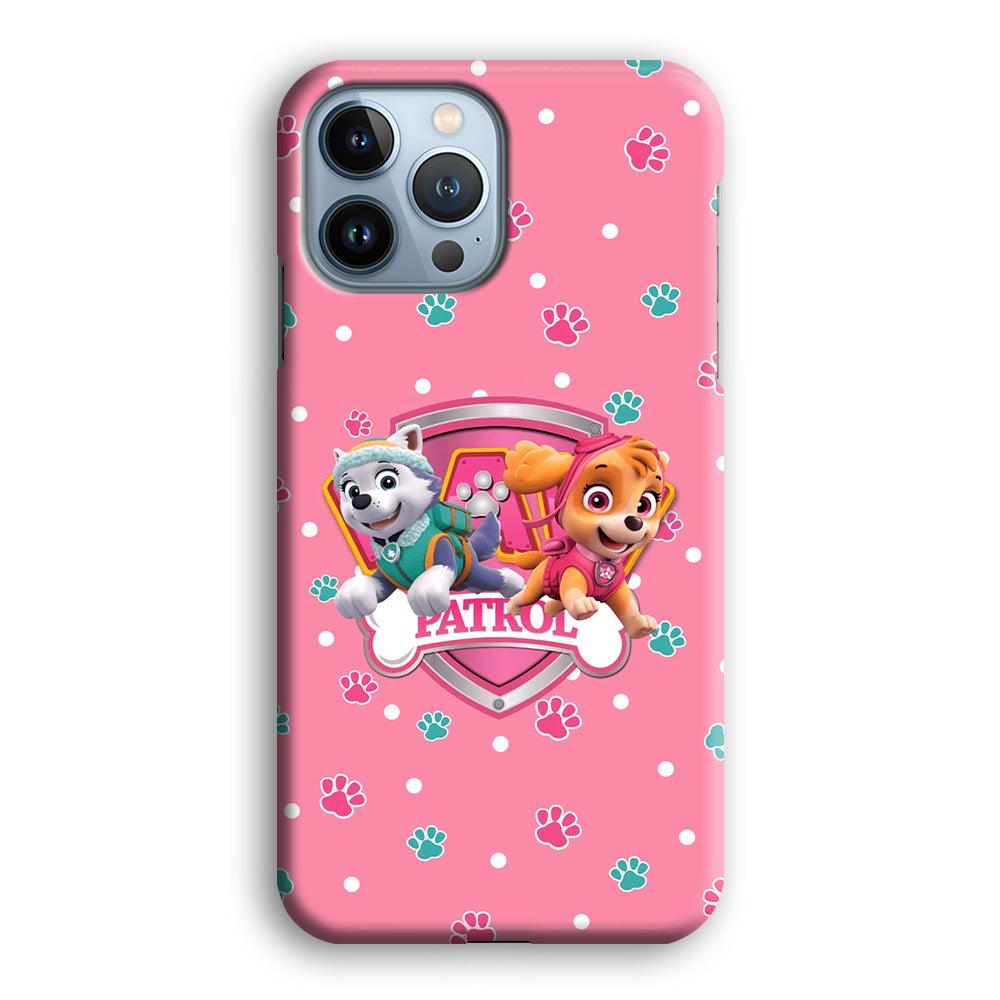 Paw Patrol Skye and Everest Pink Patroll iPhone 15 Pro Case-Oxvistore