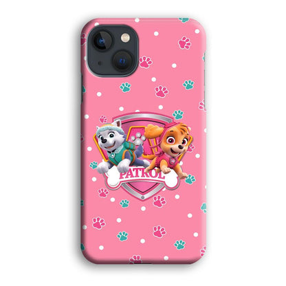 Paw Patrol Skye and Everest Pink Patroll iPhone 15 Plus Case-Oxvistore