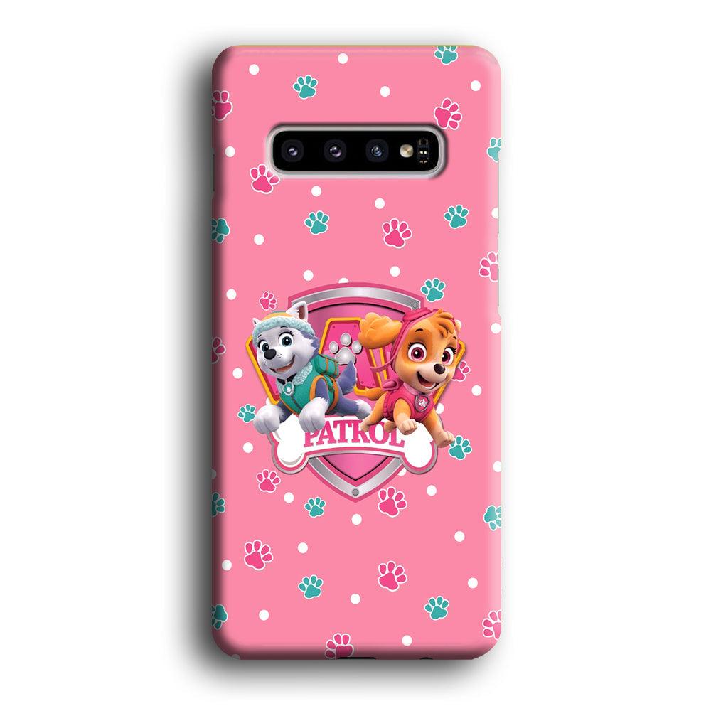 Paw Patrol Skye and Everest Pink Patroll Samsung Galaxy S10 Plus Case-Oxvistore